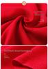 2026 Corporate Event Red Scarf with Custom Logo Embroidery - Anniversary Celebration Shawl