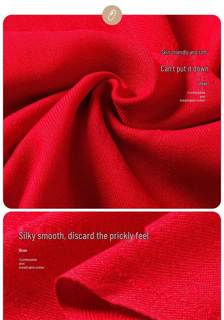 2026 Corporate Event Red Scarf with Custom Logo Embroidery - Anniversary Celebration Shawl