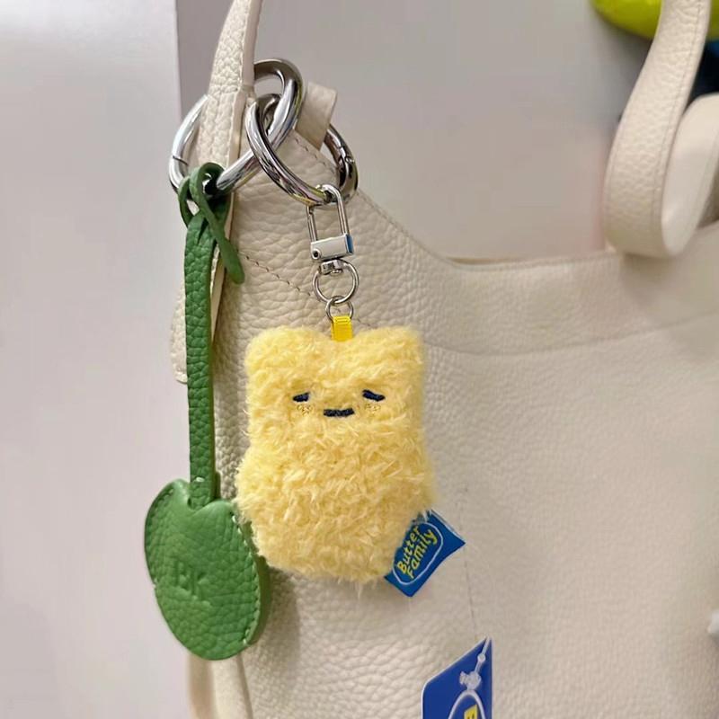 7 см плюшевый брелок с масляным кроликом, плюшевая игрушка в стиле аниме, мягкие плюшевые детские подарки, сумка, аксессуары с подвеской