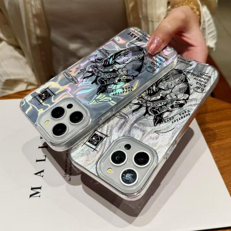 Heart Pattern Sparking Glitter Phone Case For iPhone 16 Pro 15 Pro Max 14 13 12 11 TPU Clear Soft Edge Shockproof Hybrid Hard PC Bumper Cover