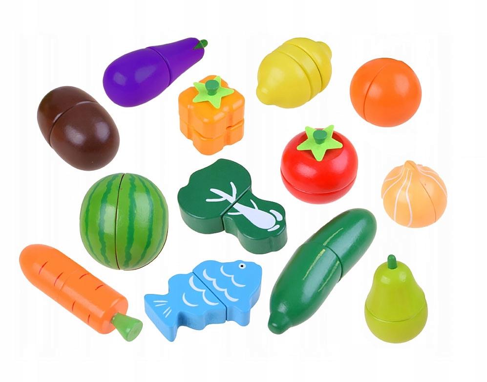 Wooden Fruit and Vegetable Chopping Box for Children' Kitchen