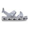Crocs Смола Повседневная Мода Детские Сандалии Серые Детская Модель