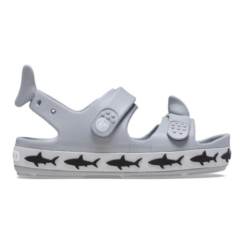 Crocs Смола Повседневная Мода Детские Сандалии Серые Детская Модель