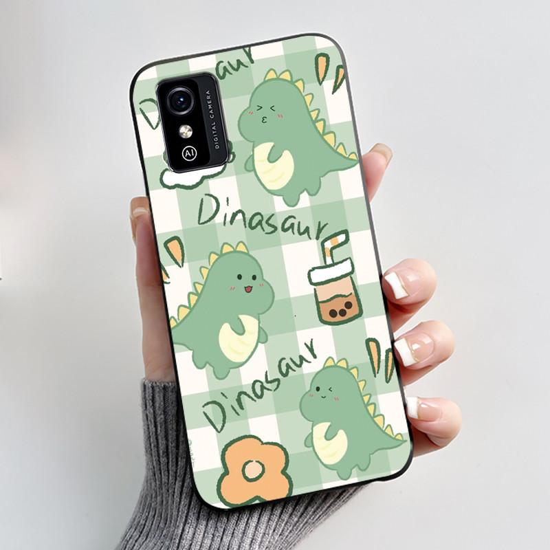Милый мультяшный чехол для ZTE Blade L9 Fundas Capa Печатный корпус Защитная крышка Мягкий силикон Черный корпус Ударопрочный Coque