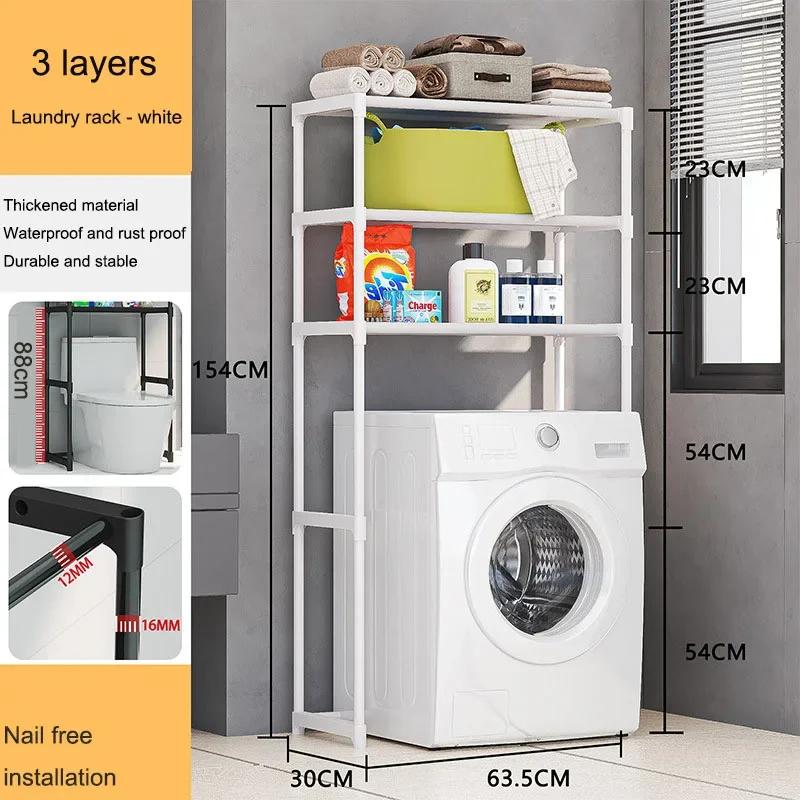 Bathroom Storage Shelf Non Perforated Toilet Storages Rack Floor Standing Microwave Storage Rack Floor To Floors Kitchen Cabinet