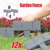 4-12 шт. садовый пластиковый забор, окантовка, барьер, имитация камня, пластиковые панели забора, клумба, патио, двор, газон, открытый ландшафтный бордюр