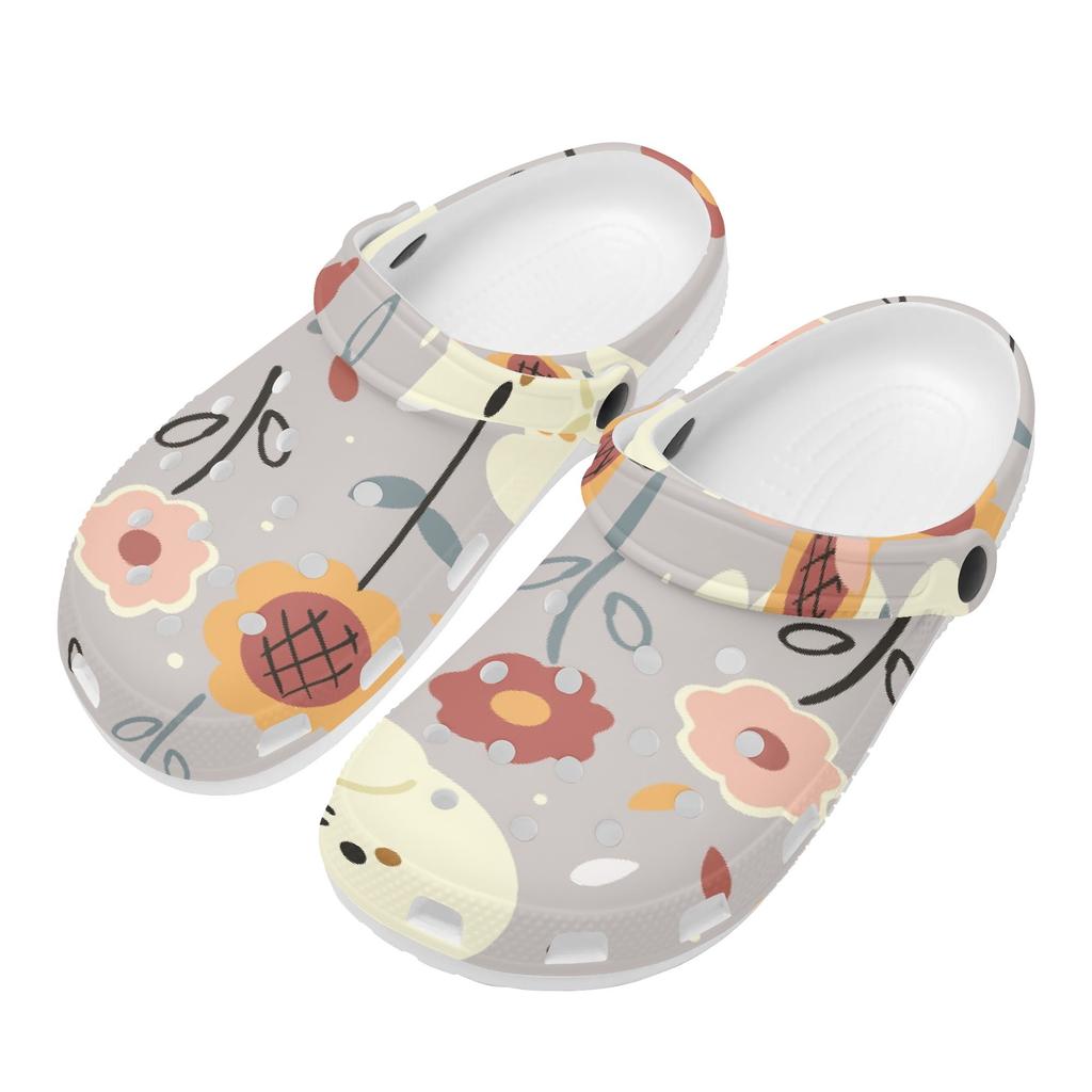 for Women Men EVA Clogs Cartoon Printed Flexible Breathable Slip On Garden Shoes Beach Pool Bathroom Home Home Slippers Beach Wear