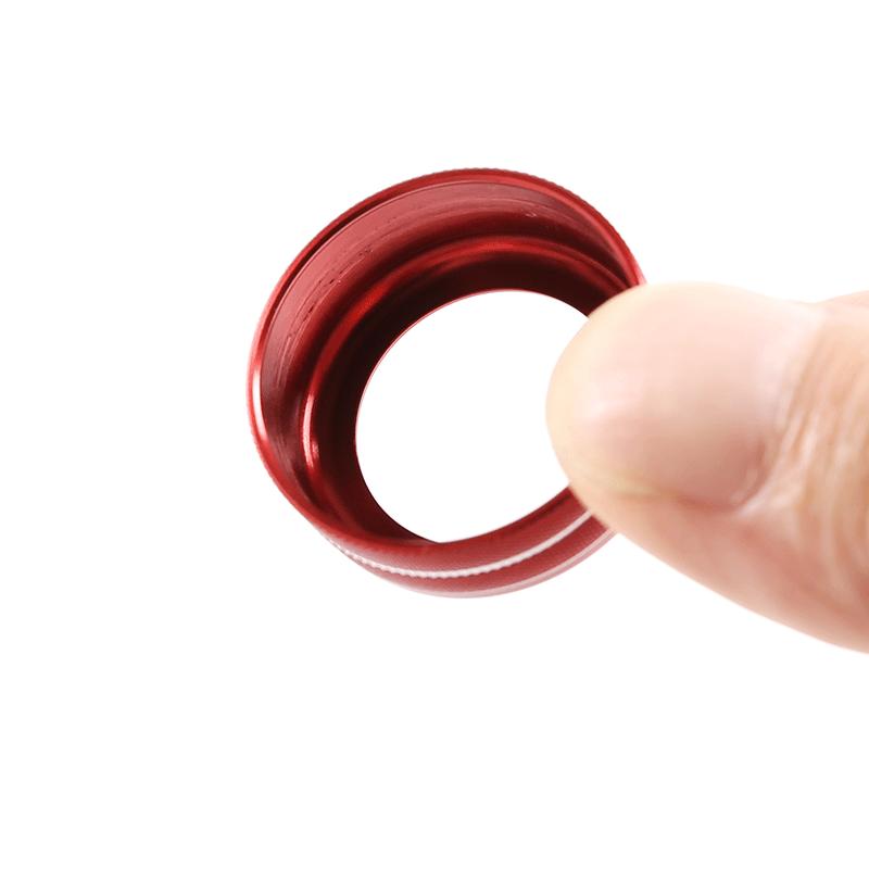 2 шт./компл., алюминиевый сплав, автомобильная ручка кондиционера, кольцевая накладка, подходит для Porsche 911 Cayenne Macan 718, авто интерьер