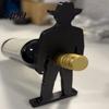 Полая скульптура персонажа 3D-печать Ковбой Подставка для вина Креативный держатель для бутылок Устойчивый Настольный Ретро-стиль Домашний декор Художественное украшение для Кухни Столовой