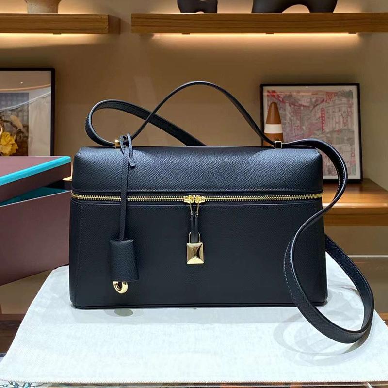 2024 Новый Extract Premium Genuine Leather Palmprint Lunch Box Сумка через плечо Большая вместимость Box Кожаная сумка