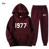 ESSENTIALS 1977 Модный флисовый комплект с худи - Унисекс Свободный крой Свитшот