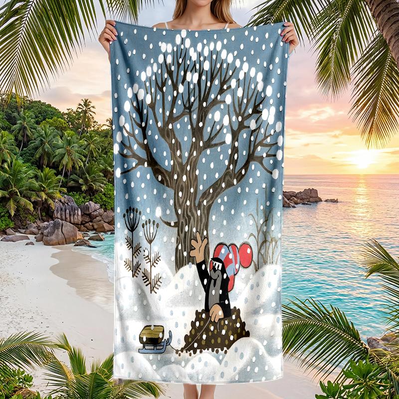 Krtecek Fashion Beach Towel: Ideal for Summer Adventures Soft, absorbent and quick drying suitable for swimming and bathing