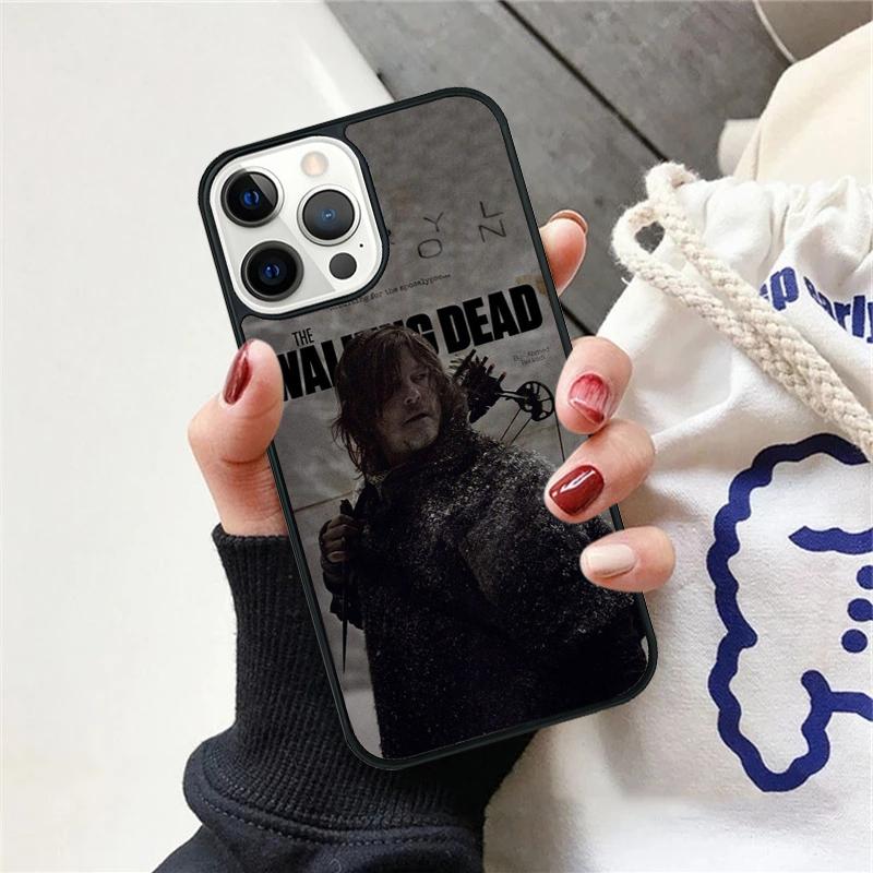 Daryl Dixon Wings Zombie Phone Case For iPhone 17 Air 15 16 Cover 11 13 14 Pro Max 12 Plus Max Fundas