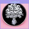 Stylish Skeleton Brooch For Men And Women Made Of High Quality Alloy Perfect For Halloween Gifts