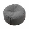 Upholstered Round Pouf Minimalist Design Upholstered Round Ottoman Soft Textile Cover Space-Saving for Homeowners, Adults