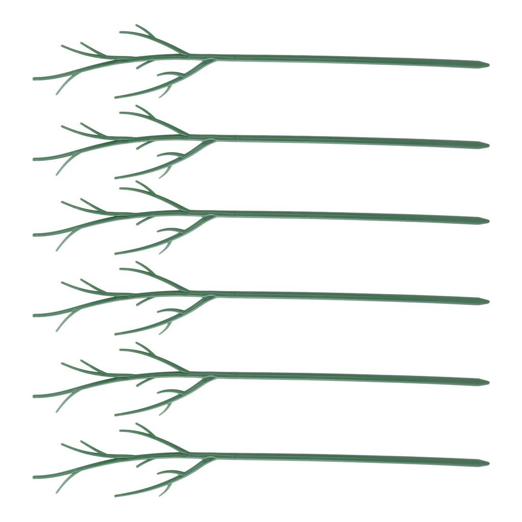 Plant Support Stakes Removable Garden Tree Branch Shape Green Plant Pole for Potted Plants and