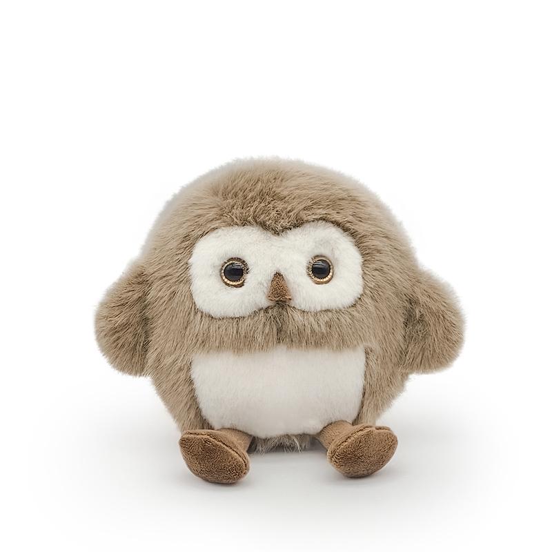 20cm New Cartoon Simulation Owl Doll Cute White Brown Owl Plush Stuffed Animal Toy Boys and Girls Children Birthday Holiday Gift