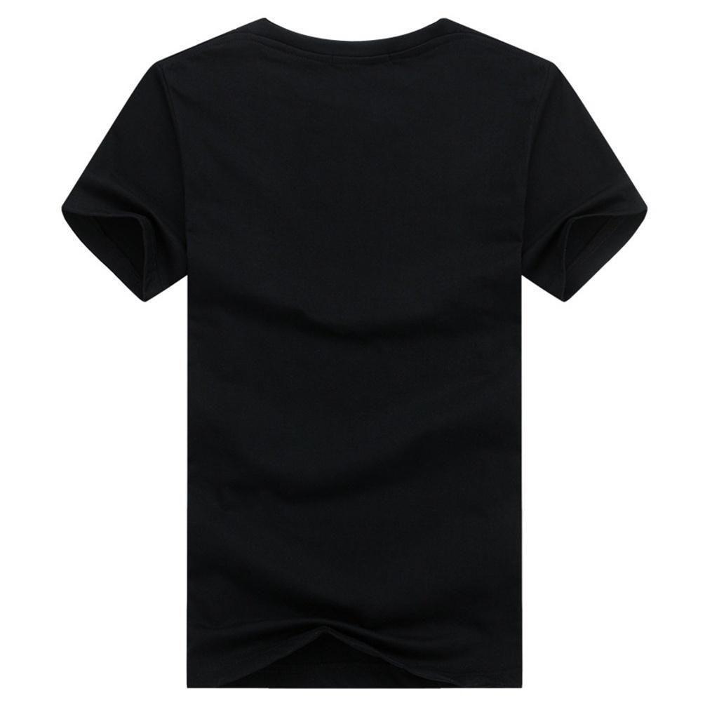 Мужская футболка премиум-качества с круглым вырезом и коротким рукавом с принтом волка для повседневного комфорта