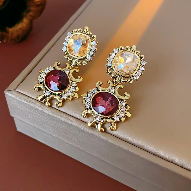 Винтажное круглое колье с бриллиантами: Модная бижутерия в стиле хай-корт, цепочка на ключицу