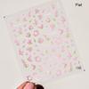 5D Mini Flowers Colorful Wreath Daisy Delicate Shiny Rhinestone Spring Self Adhesive NailArt Decorations Stickers Manicure Decal