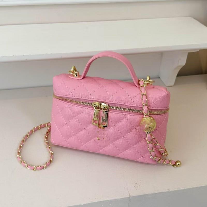 Small Chic Quilted Box Handbag Women 2026 PU Leather Crossbody Shoulder Bag With Zip