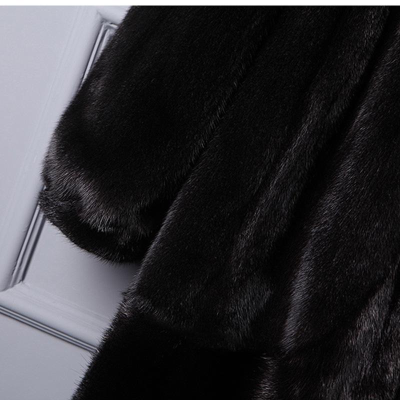 2019 Imitation Fur Coat Female Long Section Mink Fur Coat Tidy Female Mane Large Size