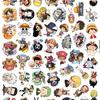 50 наклеек One Piece - Мультяшные Аниме Луффи и Зоро, Декорации для Чехлов Телефонов и Бутылок для Воды