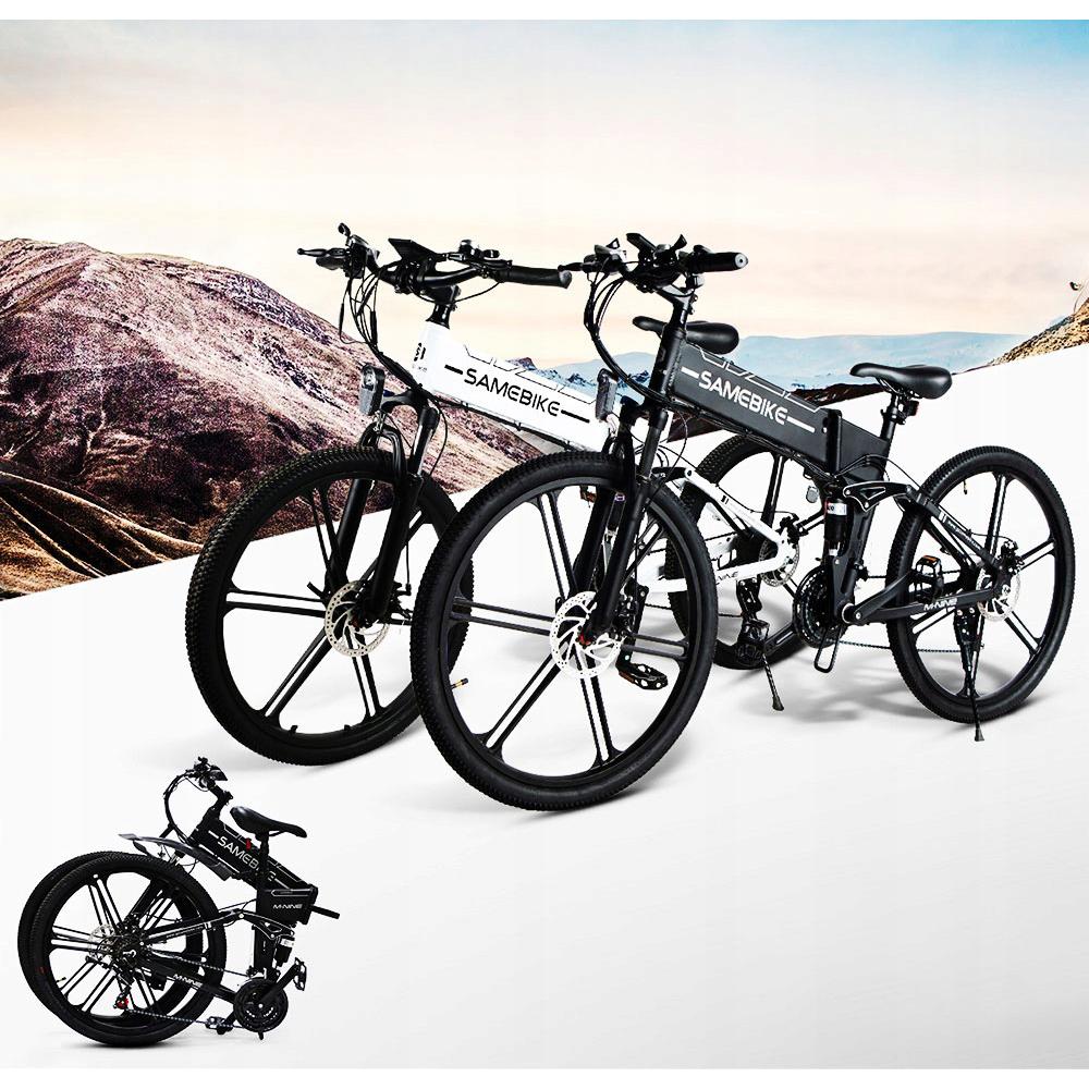 SAMEBIKE Электрический горный велосипед, 500 Вт бесщеточный двигатель с Shimano 21 скорость, Складной электровелосипед,