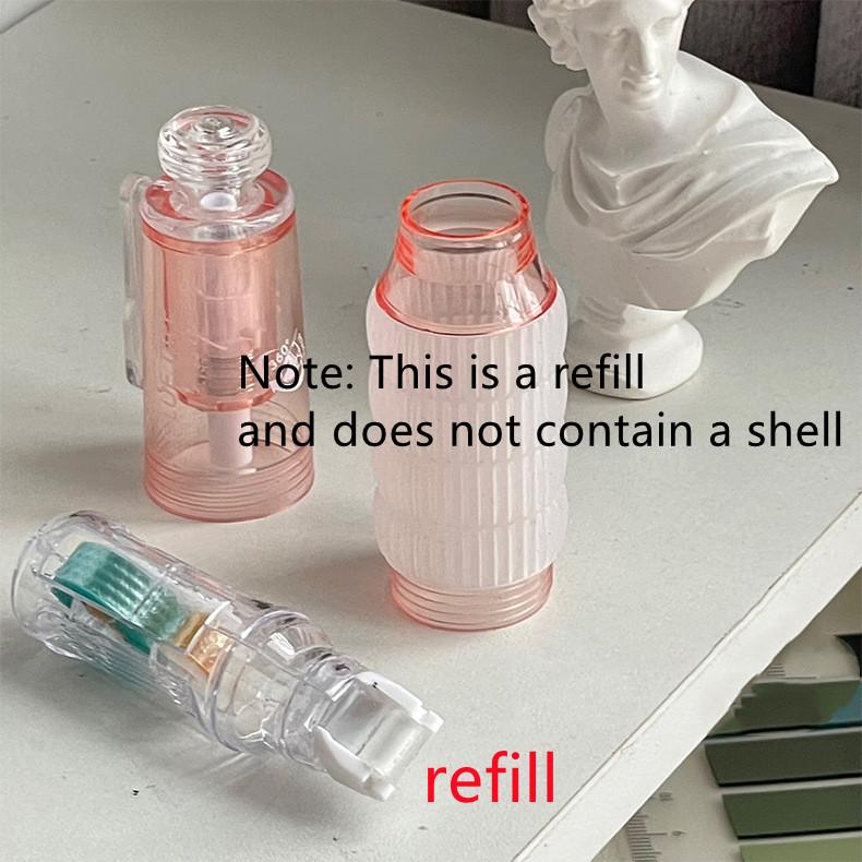 Креативный дизайн Стираемая двухсторонняя клейкая лента Ручка Стиль Простота Однотонная цветная точечная клейкая лента Стираемая декоративная лента для скрапбукинга Журнал