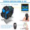 16 Lines 4D Laser Level Self-Leveling 360 Horizontal and Vertical Cross Super Powerful Green Laser Level APP/Bluetooth