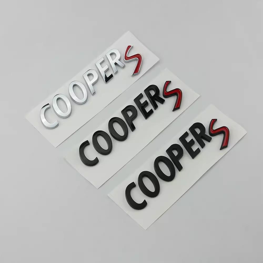 1X 3D ABS Черный Хром Буквы для Автомобиля Задний Багажник Cooper S Эмблема Значок Наклейка Аксессуары