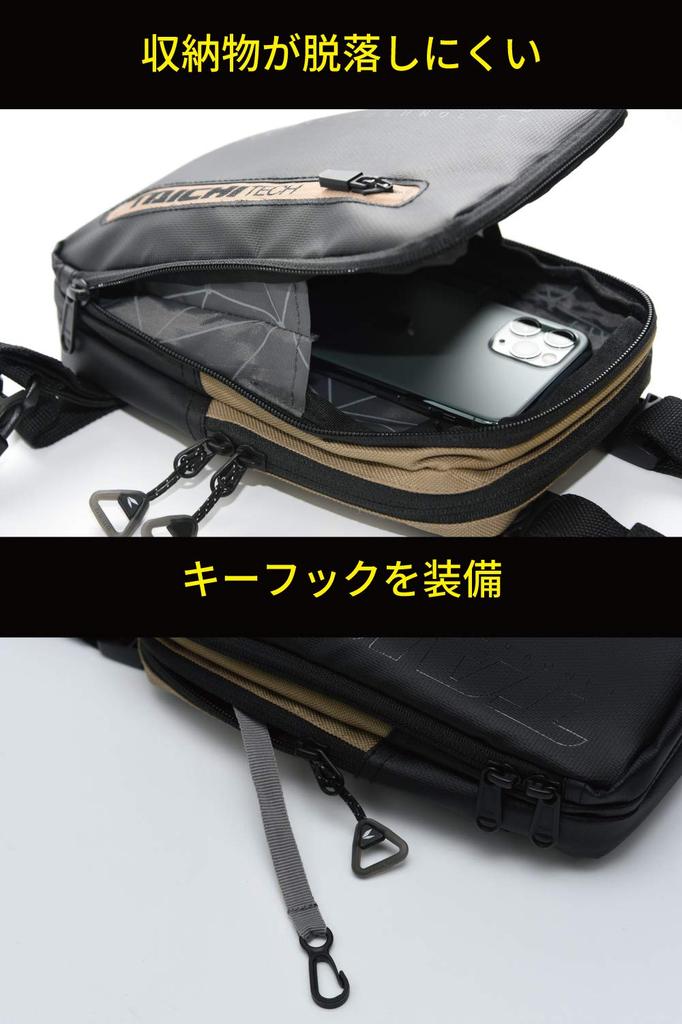 RS TAICHI Motorcycle Leg Bag, Holster Bag, Body Bag, Waist Bag, Waist Pouch, Touring Belt Pouch, RSB280, Unisex Adult, Black