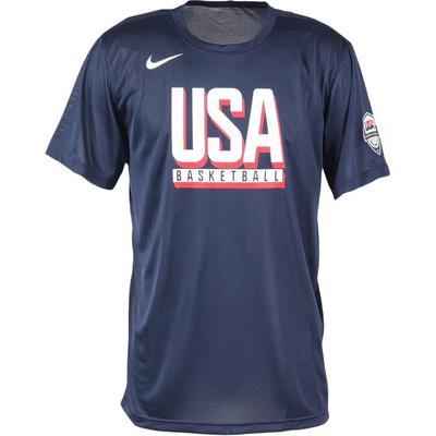 Мужская баскетбольная футболка Nike Usa Practice FQ3628-451