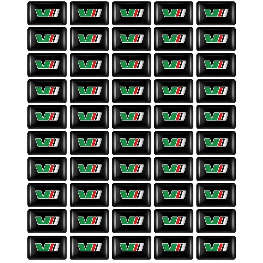 AAFM1 10/20/50Pcs Car Styling Epoxy Resin Badge Indoor Decoration Sticker For Skoda Octavia VRS Vision Kodiaq Favorit Rapid Fabia VII