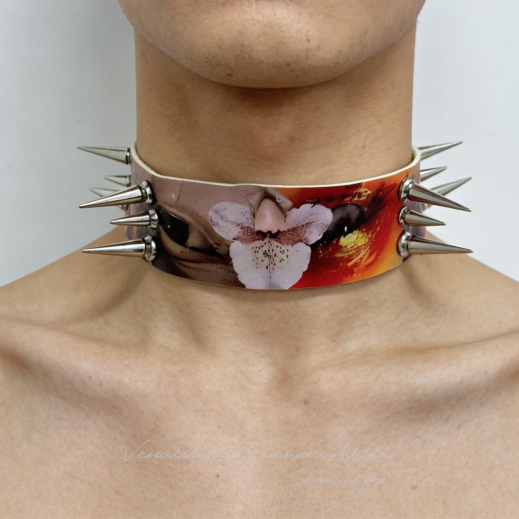 Европейские и американские трансграничные y2k красотки бабочка кожаный ошейник панк-рок чокер цепочка на ключицы ожерелье ювелирные изделия для внешней торговли