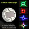 Car Valve Warning Light Light Vibration Sensor Modes Adjustable Driving Universal Solar Powered Auto Wheel Outline Lamp