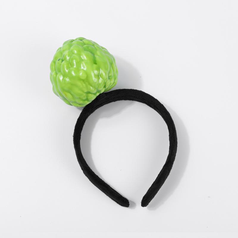 Креативные 3D-ободки для волос с овощами: Аксессуары для волос из моркови, перца, баклажана и зеленых овощей для женщин