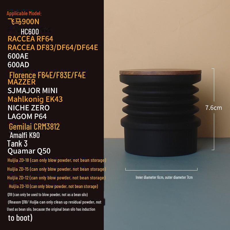 Итальянская кофемолка DF64 с телескопическим выдувным контейнером для зерен для очистки от остатков порошка