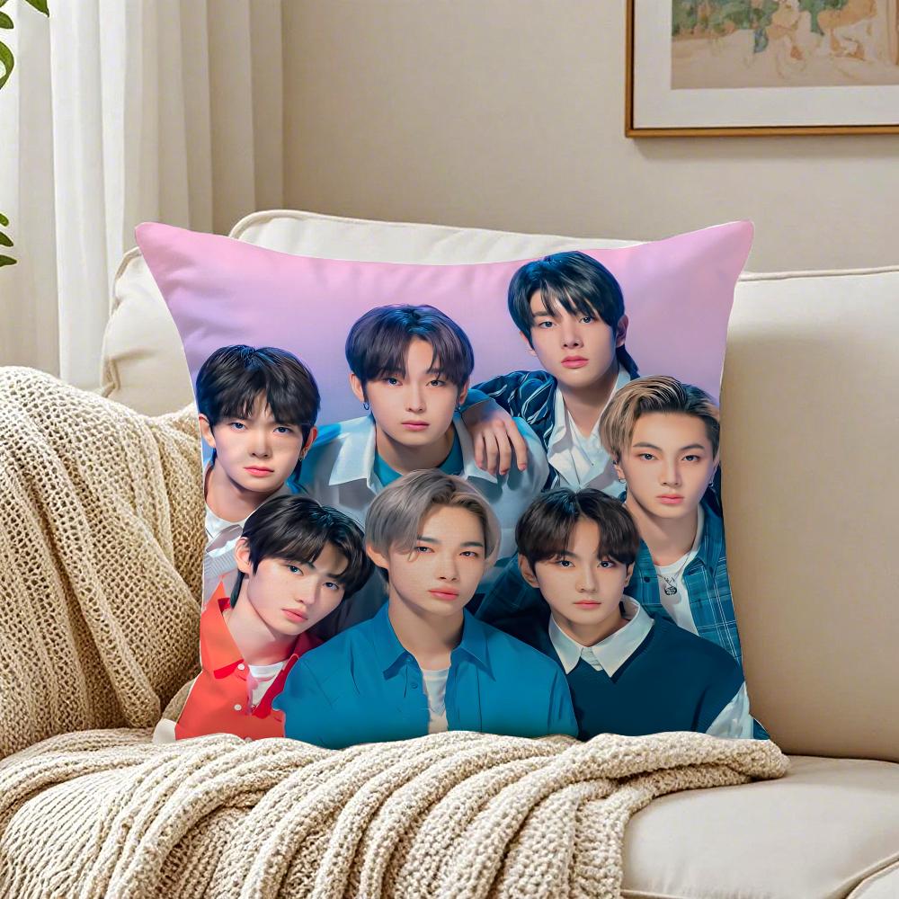 band energetic EEENHYPEN Cushion Cover Pillowcase Antidustmite living Room Sofa Decor Cushion Room