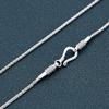 Real Solid S925 Silver Jewelry Retro Hand-woven 1.5MM Trendy Hemp Rope Personality Man and Woman Necklaces