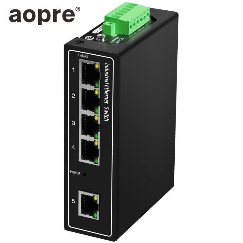aopre Industrial 5-Port Fast Ethernet Unmanaged Switch