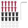 10pcs Motorcycle Windshield Bolts Nut Washers Universal Motorbike Fairing Mounting KitRed