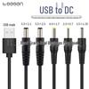 Кабель для зарядки с круглым разъемом - USB 5 В на DC 5.5/3.5/2.5/4.0/2.0 мм