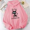 (Unisex Hoodie)Новые толстовки с принтом кота, женские толстовки унисекс, повседневные топы с капюшоном, пуловеры