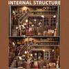 Набор для книжной полки "Тайный чердак" DIY 3D деревянная головоломка Вставка в книжную полку Модель кукольного домика Закладка для книг Строительство Домашний декор Фоторамка