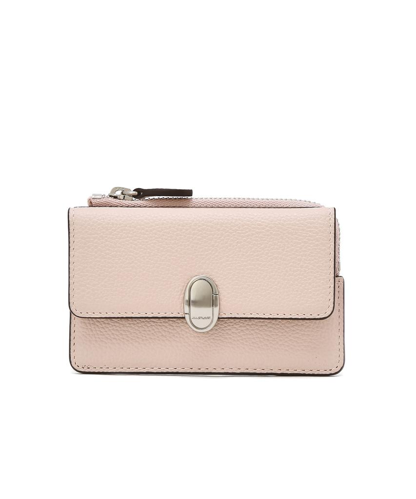 Jillstuart Acc [Вертикальный] Кожаный Овальный Держатель для карт на молнии 3 цвета