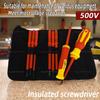 Insulated Magnetic Screwdriver Set 10 In 1 Phillips Torx Home Repair Electrician Hand Tools Professional Screwdriver Kit