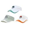 Unisex Golf Cap Sun Protection Breathable Adjustable Visor Hat Outdoor Sports White Orange Dark Green
