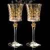 Набор из 2 бокалов для красного вина из французского золота, расписанных вручную, для домашнего виски и крепкого вина.