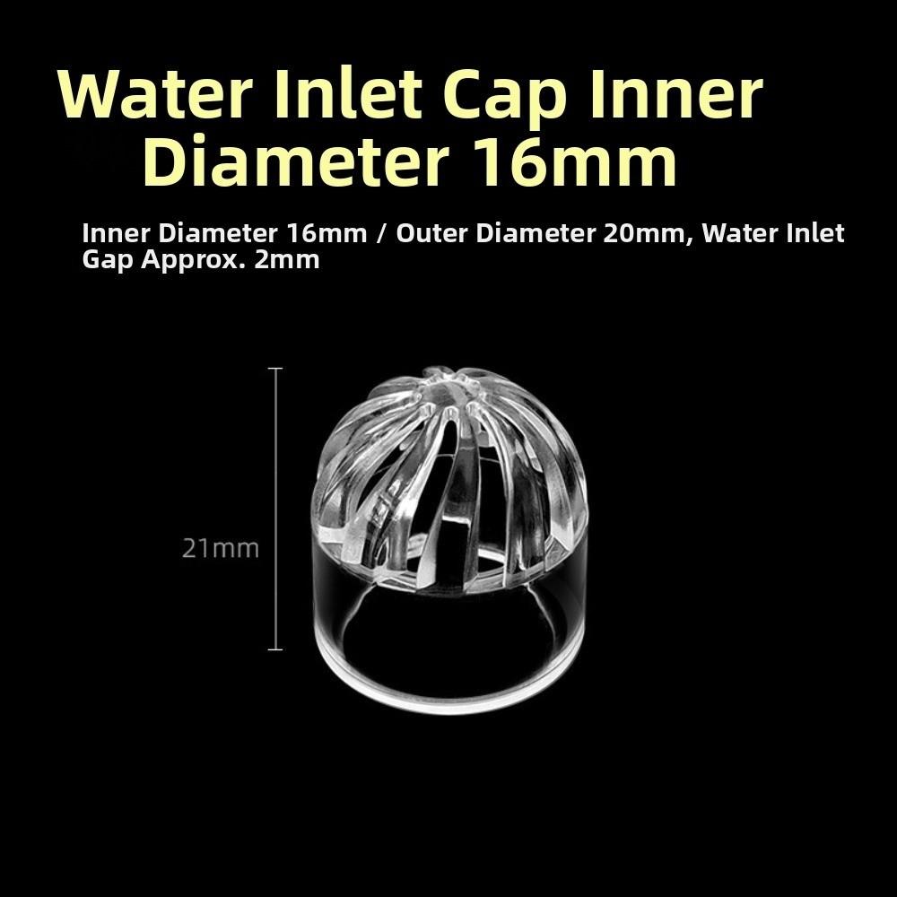 Transparent Aquarium Drain Pipe Cap Breathable Fish Tank Filter Strainer Cap Aquarium Filtration